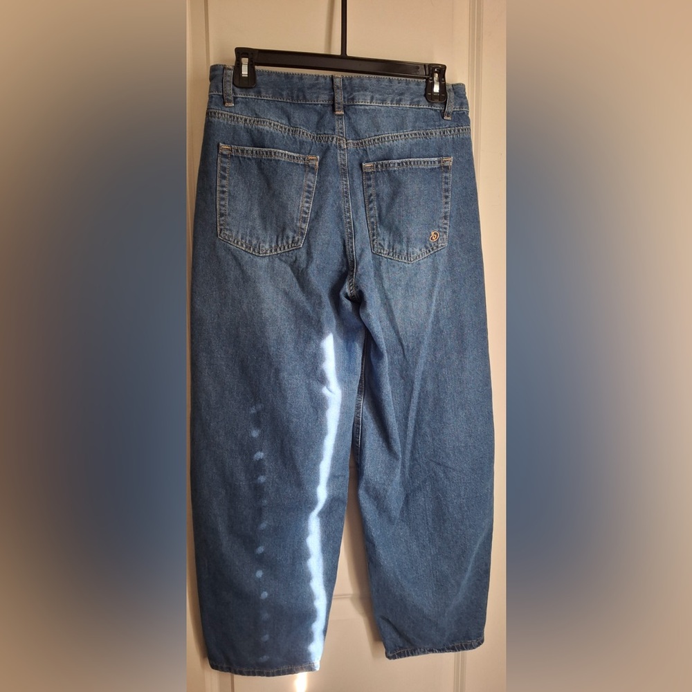 Indigo rain barrel Blue Denim Jeans sz 7 casual school office boho - Picture 7 of 8